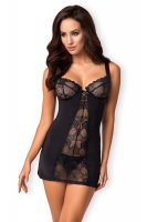 Schwarzes Negligee Heartina